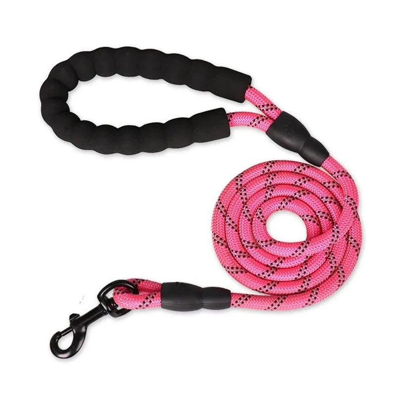 Reflective Dog Leash with Padded Handle for Comfort and Control – Durable Braided Nylon 6