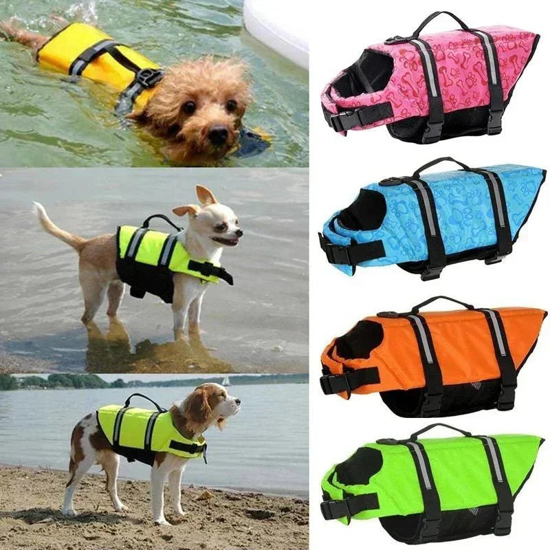 Reflective Dog Life Jacket with Adjustable Straps and Rescue Handle – Lightweight Swim Vest for Small to Medium Dogs 5