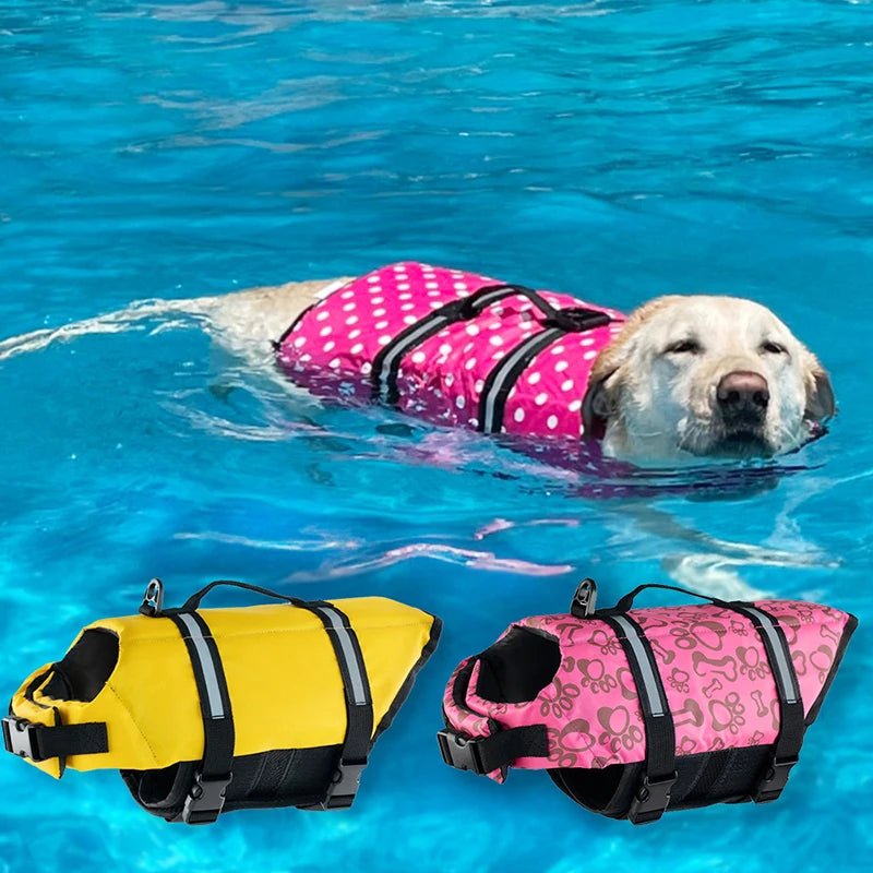 Reflective Dog Life Jacket with Adjustable Straps for Enhanced Safety – Ideal for Water Activities 1