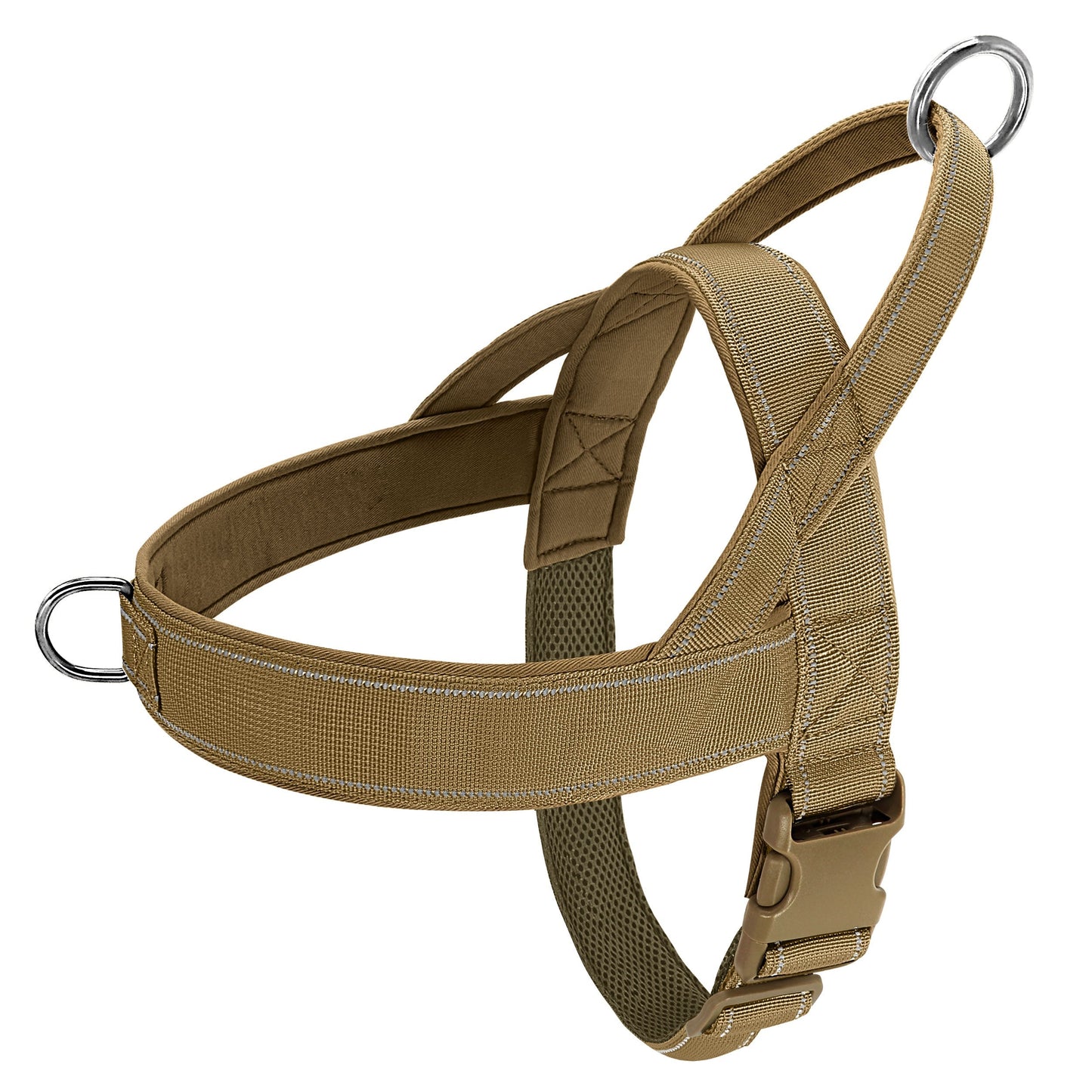 Reflective No Pull Dog Harness with Sturdy Handle – Durable Adjustable Nylon Harness for Medium Dogs 0