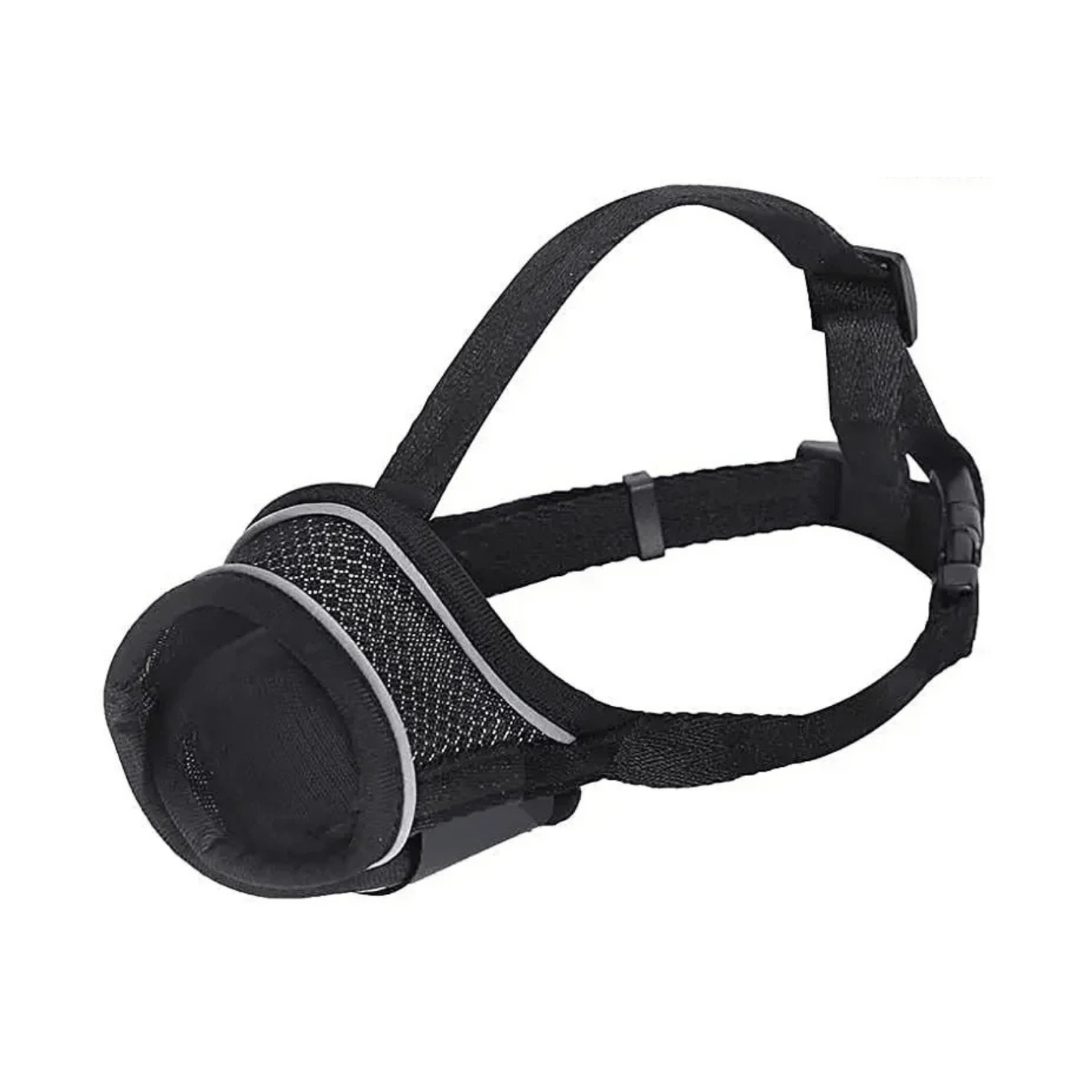 Reflective Nylon Dog Muzzle with Adjustable Fit – Breathable and Lightweight Safety Muzzle for All Sizes 3