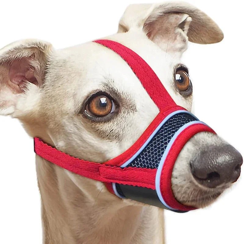 Reflective Nylon Dog Muzzle with Adjustable Fit – Breathable and Lightweight Safety Muzzle for All Sizes 4