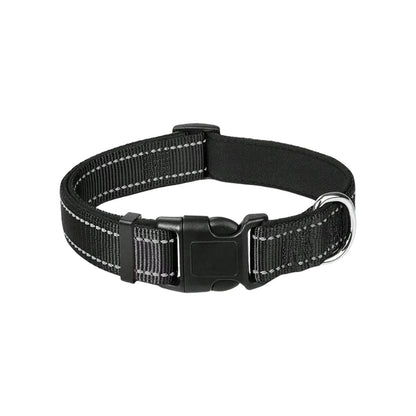 Reflective Padded Dog Collar – Breathable, Lightweight Design with Adjustable Fit for Active Pets 0
