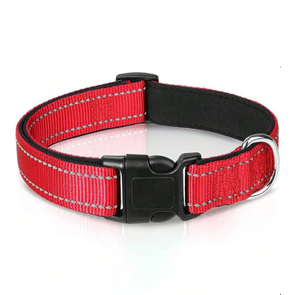 Reflective Padded Dog Collar – Breathable, Lightweight Design with Adjustable Fit for Active Pets 2
