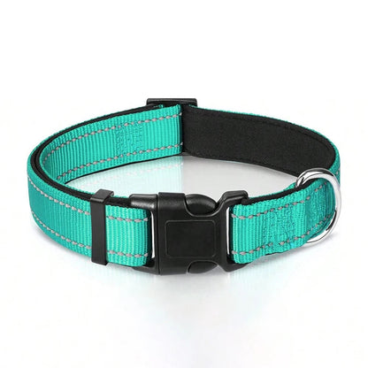 Reflective Padded Dog Collar – Breathable, Lightweight Design with Adjustable Fit for Active Pets 3