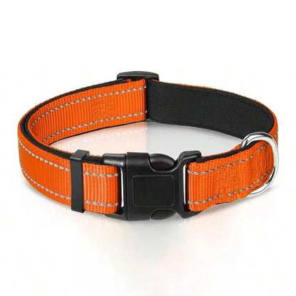Reflective Padded Dog Collar – Breathable, Lightweight Design with Adjustable Fit for Active Pets 7