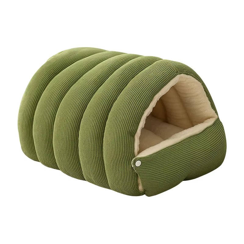 Removable Washable Semi-Closed Cat Bed with Arctic Fleece Lining – Cozy Hideaway for Indoor Cats 7