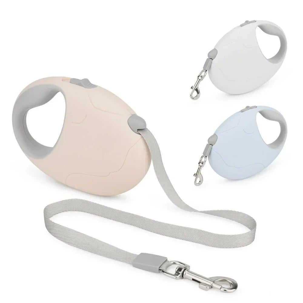 Retractable Dog Leash 3M/5M – Durable Nylon with Comfortable Grip for Small to Medium Pets 1