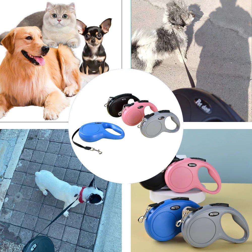 Retractable Dog Leash for Small to Medium Dogs – Automatic Nylon Leash with Ergonomic Handle, 3M and 5M Options 5