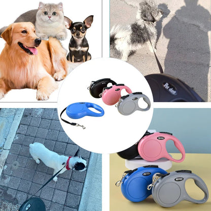Retractable Dog Leash for Small to Medium Dogs – Automatic Nylon Leash with Ergonomic Handle, 3M and 5M Options 5