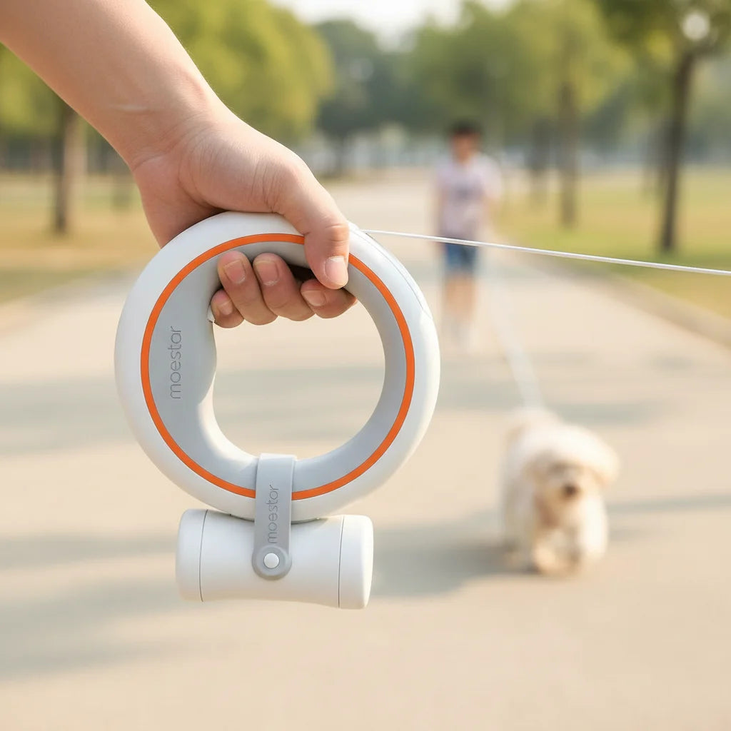 Retractable Dog Leash with Ergonomic Handle – 3M Length, Smooth Locking System, Durable for Small to Large Dogs 1