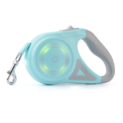 Retractable Dog Leash with LED Flashlight – 16 ft Tangle-Resistant Leash for Safe Night Walks, Ergonomic Grip, Perfect for Small Dogs 4