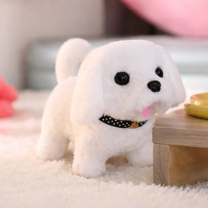 Interactive robot dog toy with lifelike movements and sounds, 17cm plush puppy designed for kids. 6