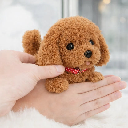 Interactive robot dog toy with lifelike movements and sounds, 17cm plush puppy designed for kids. 8