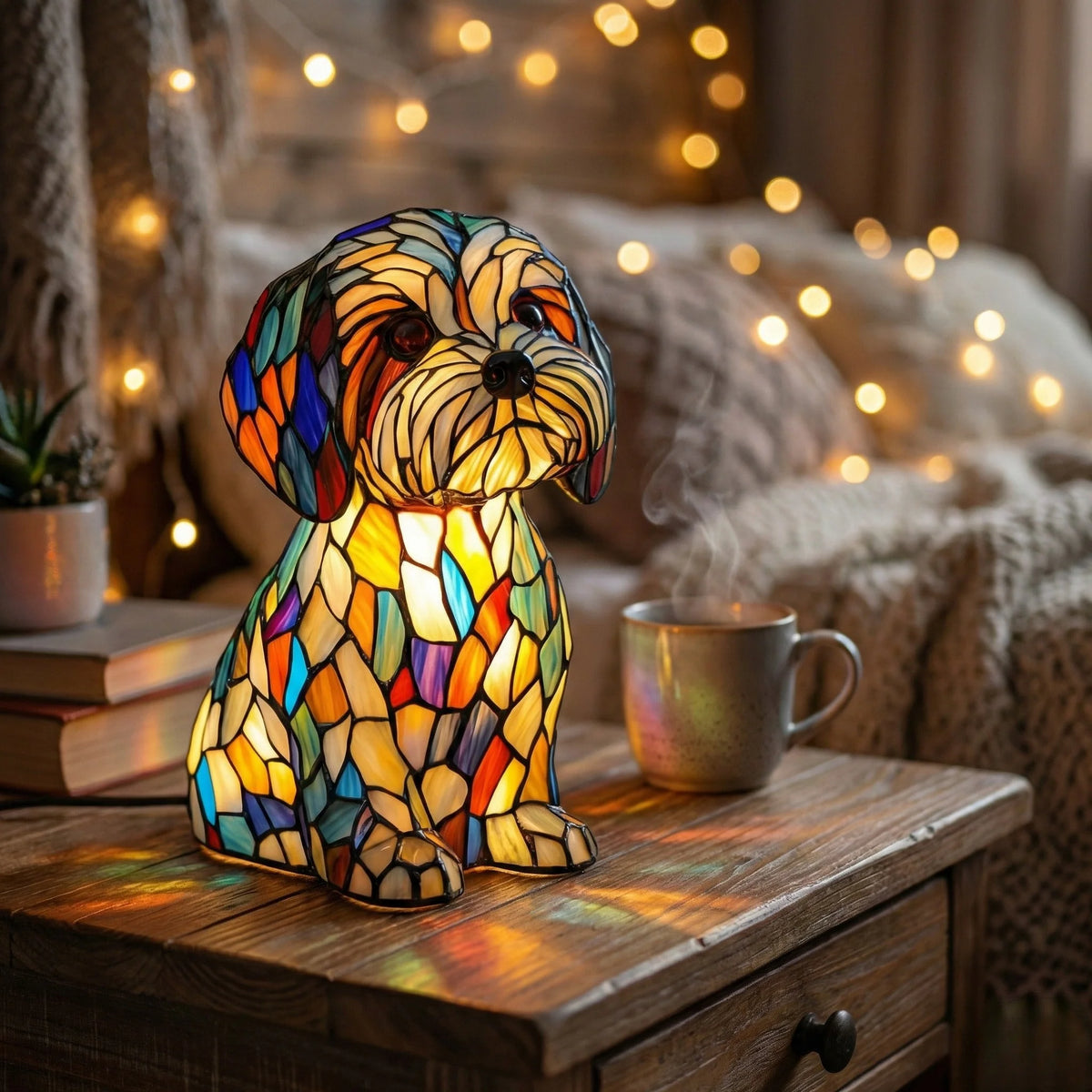 Sculptural LED lamp featuring a cordless design and soft ambient glow, showcasing a modern matte finish ideal for contemporary home decor. 0