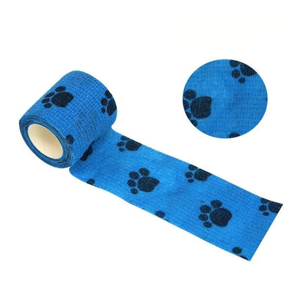 Self-Adhesive Bandage Tape for Pets, Breathable and Water-Repellent, Highly Elastic Vet Tape, 2.5 cm x 4.5 m, Assorted Colors 6