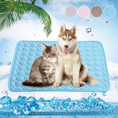 Self-Cooling Dog Cooling Mat - Portable Non-Toxic Pet Mat for Home and Travel, Lightweight and Easy to Clean 1