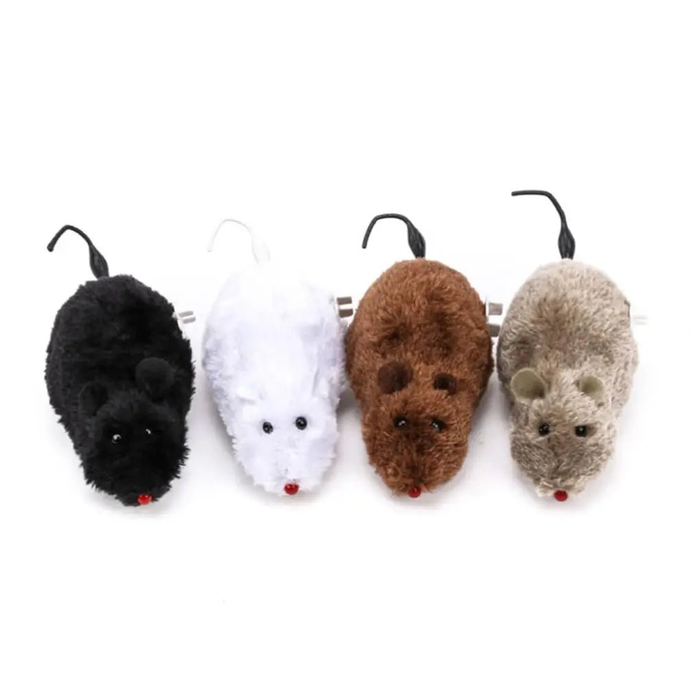 Self-Driving Plush Mouse Toy for Cats – Interactive Mechanical Playmate 0