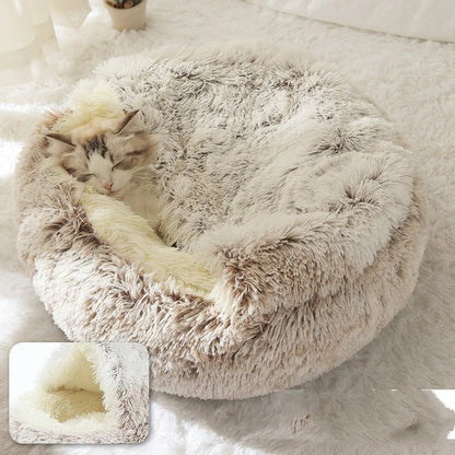Self-Heating Fleece Pet Nest for Small to Medium Pets – Cozy Faux Fur Resting Place in Multiple Sizes 10