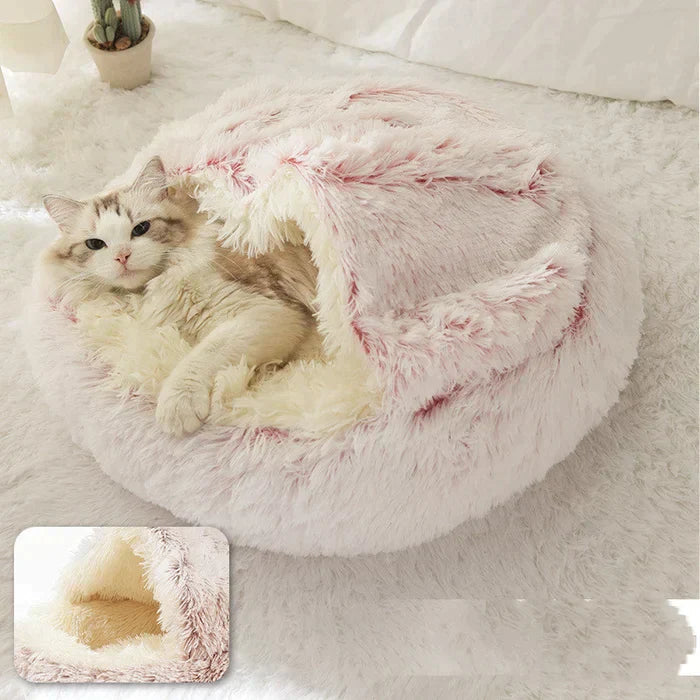 Self-Heating Pet Bed with Ultra-Soft Plush Fleece – Cozy Dog and Cat Basket for Stress Relief 3