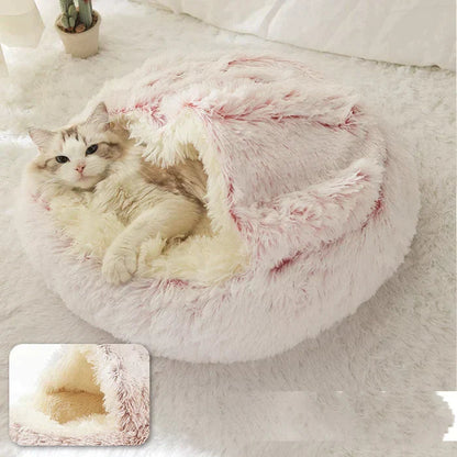 Self-Heating Pet Bed with Ultra-Soft Plush Fleece – Cozy Dog and Cat Basket for Stress Relief 3