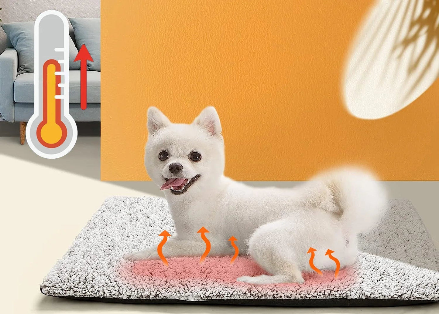 Self-Heating Plush Pet Mat for Dogs and Cats – Cozy Sleeping Pad in Multiple Sizes, Machine Washable 2