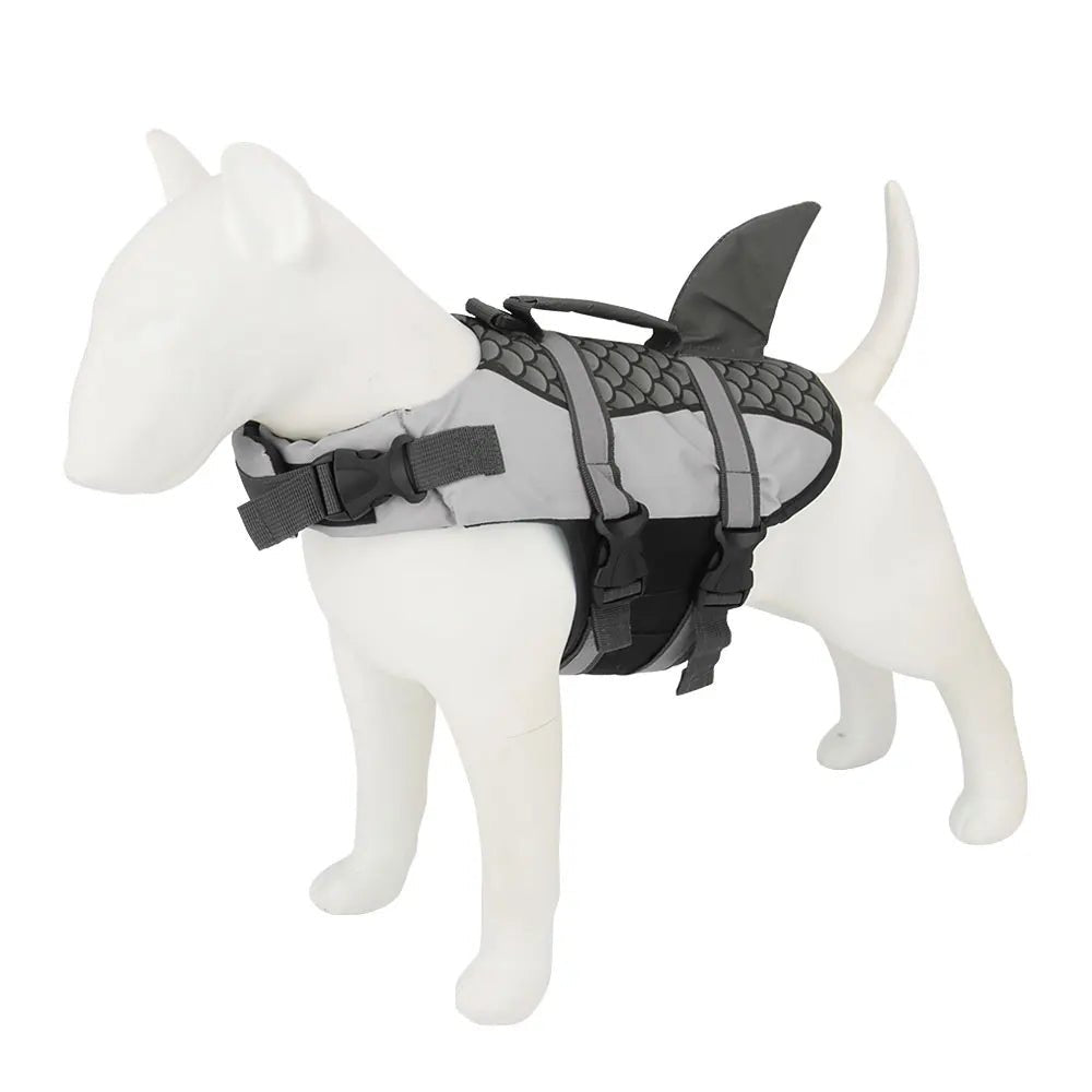 Shark Design Dog Life Jacket – Lightweight Adjustable Dog Swim Vest for Small to XXL Dogs 7