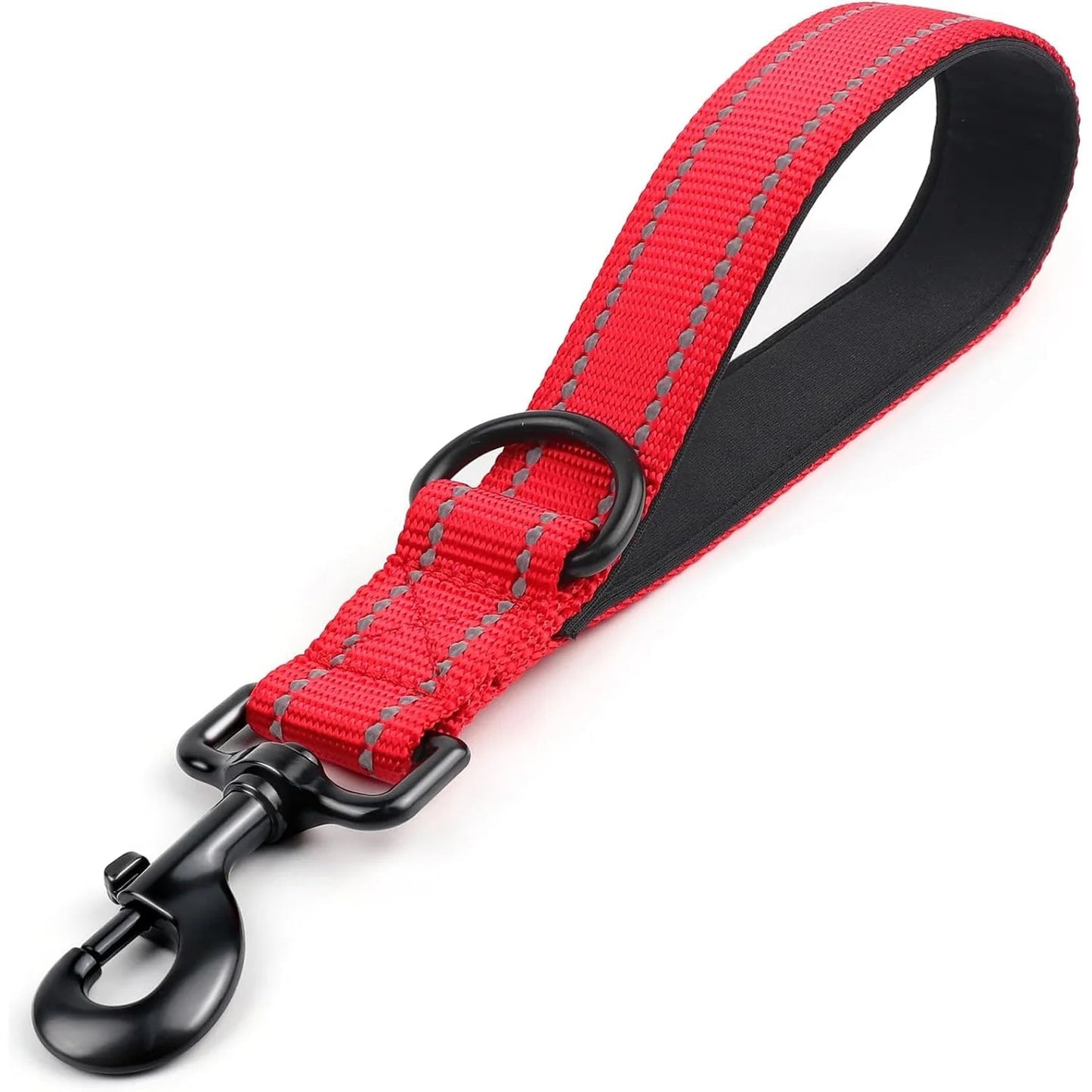 Short Dog Leash with Padded Handle – 30 cm Durable Nylon Leash for Enhanced Control and Safety, Reflective Stitching 5