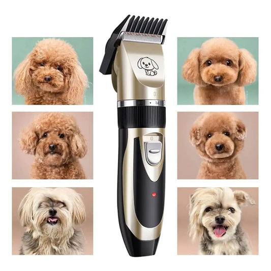 Silent Dog Grooming Clippers Set - Low Noise Cordless Trimmer with Sharp Blades and Multiple Attachments for Stress-Free Grooming 0