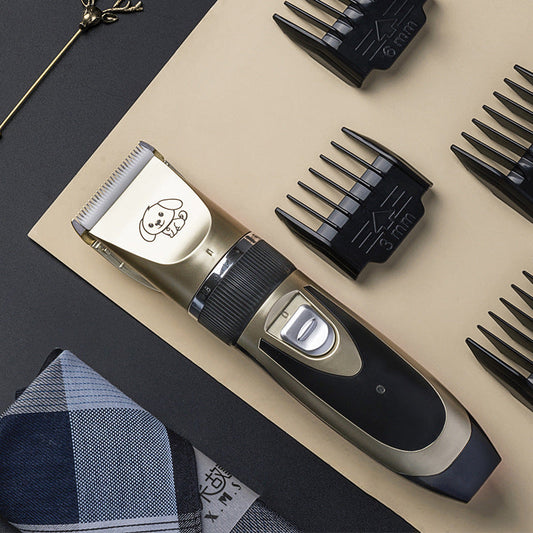 Silent Dog Grooming Clippers Set - Low Noise Cordless Trimmer with Sharp Blades and Multiple Attachments for Stress-Free Grooming 1