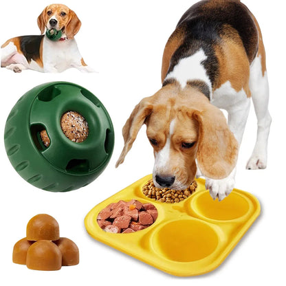 Silicone Dog Slow Feeder and Chew Toy – Interactive Slow Feeder Dog Bowl for Healthy Eating 1