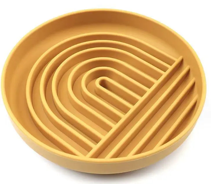 Silicone lick mat for dogs and cats featuring a non-slip base and textured surface, designed for slow feeding and enhancing pet mealtime enjoyment. 0