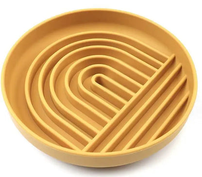 Silicone lick mat for dogs and cats featuring a non-slip base and textured surface, designed for slow feeding and enhancing pet mealtime enjoyment. 0