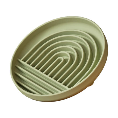 Silicone lick mat for dogs and cats featuring a non-slip base and textured surface, designed for slow feeding and enhancing pet mealtime enjoyment. 6