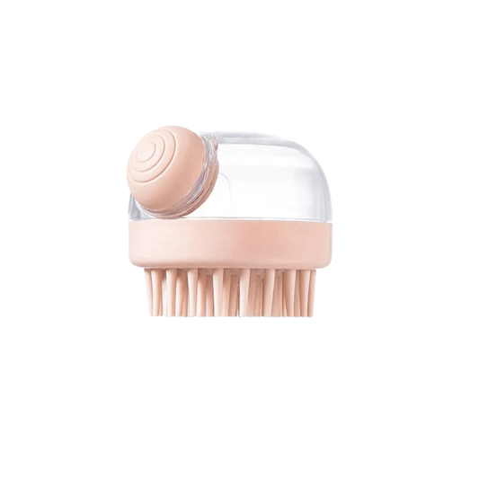 Silicone Pet Grooming Brush with Built-in Shampoo Dispenser – Compact and Versatile 0