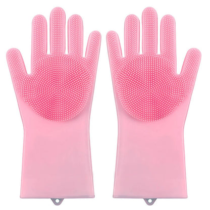 Silicone Pet Grooming Gloves for Cats and Dogs – Soft Massage Mitts for Hair Removal and Bathing 6