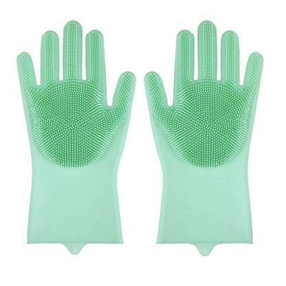 Silicone Pet Grooming Gloves for Cats and Dogs – Soft Massage Mitts for Hair Removal and Bathing 7
