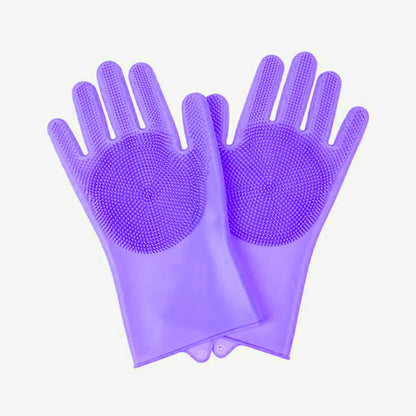 Silicone Pet Grooming Gloves for Cats and Dogs – Soft Massage Mitts for Hair Removal and Bathing 8