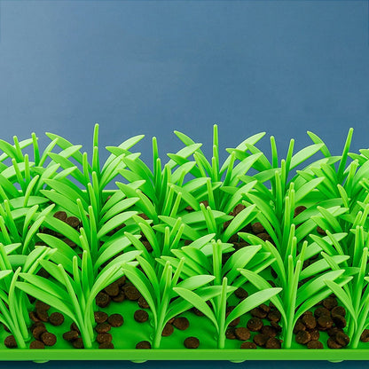 Silicone Pet Mat with Grass Design – Non-Slip, Easy to Clean Feeding Mat for Dogs and Cats, Vibrant Green 16.9cm x 36.1cm 3