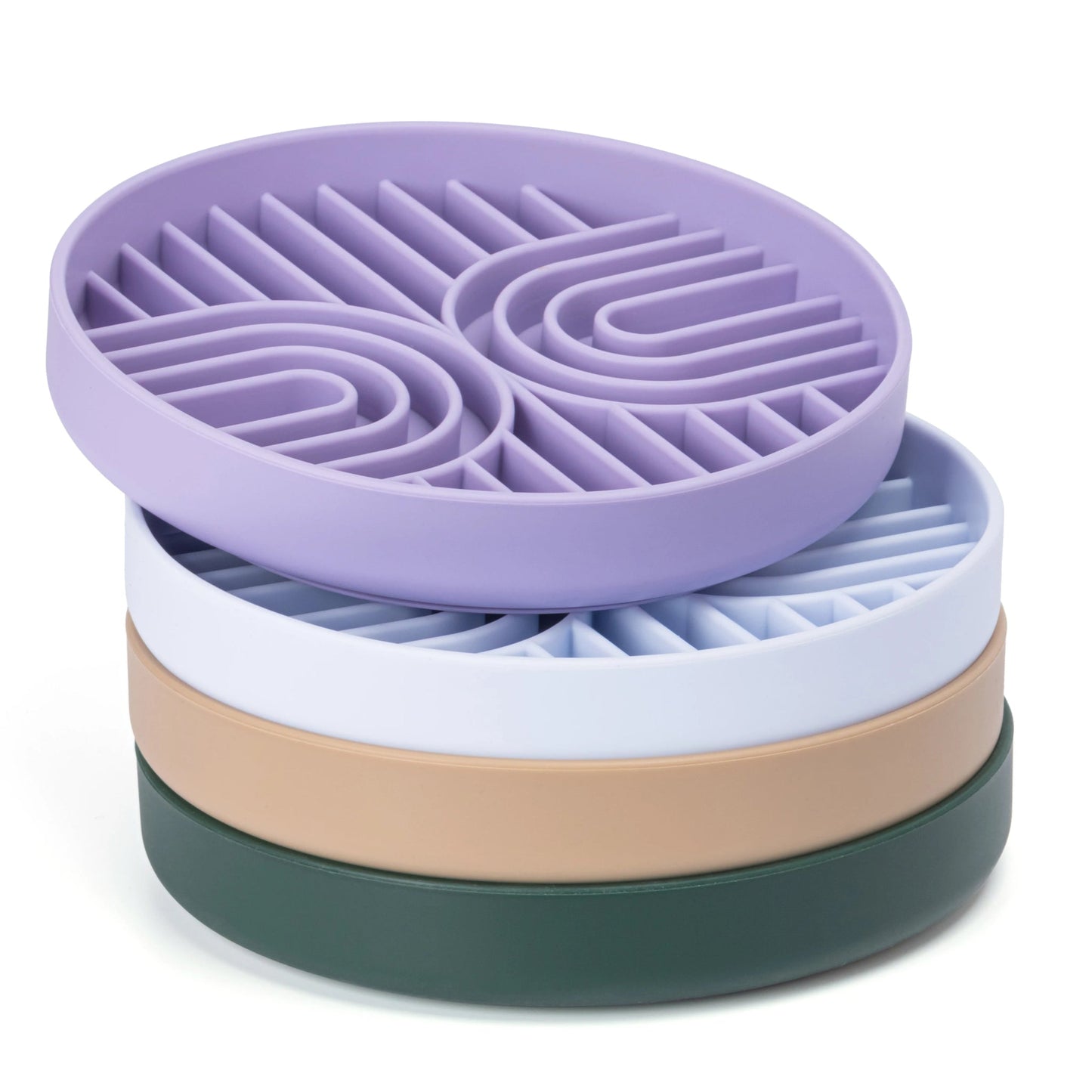 Silicone Slow Feeder Dog Bowl and Cat Slow Feeder Plate - Healthy Mealtime Solution with Non-Slip Base, Easy to Clean 2