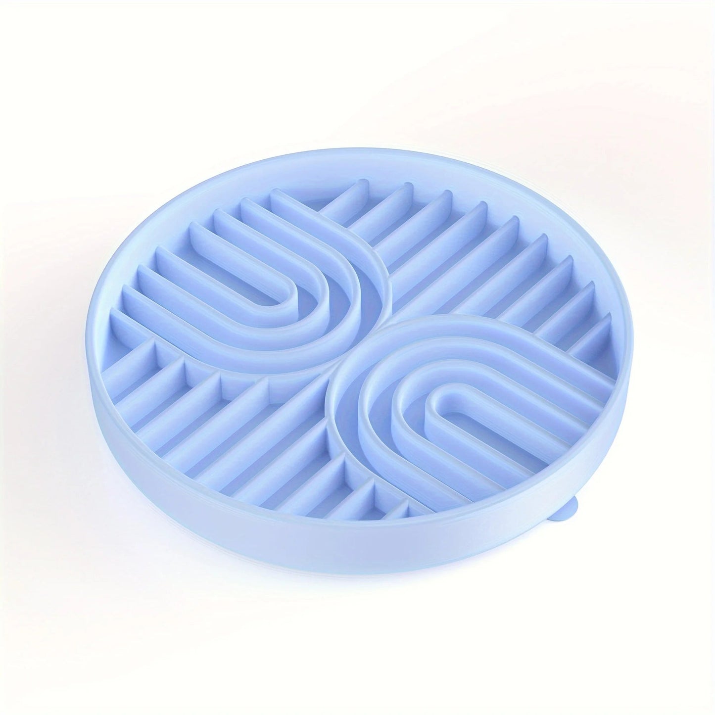 Silicone Slow Feeder Dog Bowl and Cat Slow Feeder Plate - Healthy Mealtime Solution with Non-Slip Base, Easy to Clean 7