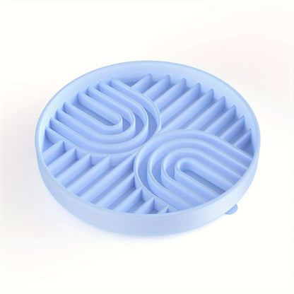 Silicone Slow Feeder Dog Bowl and Cat Slow Feeder Plate - Healthy Mealtime Solution with Non-Slip Base, Easy to Clean 7