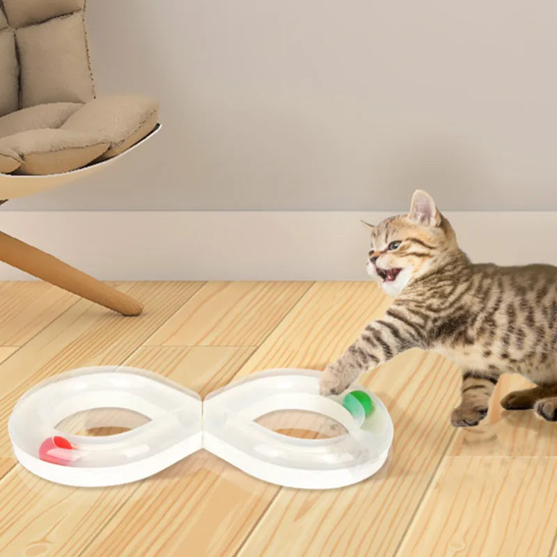 Simba Infinity Cat Toy with Customizable Movable Ball Track for Active Play 0