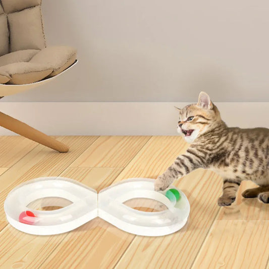 Simba Infinity Cat Toy with Customizable Movable Ball Track for Active Play 0