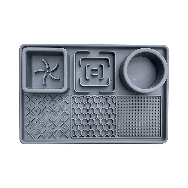 Slow Feeder Dog Bowl and Licking Mat for Healthy Eating and Stress Relief – Pet Feeder with Suction Cups, Durable Silicone 10