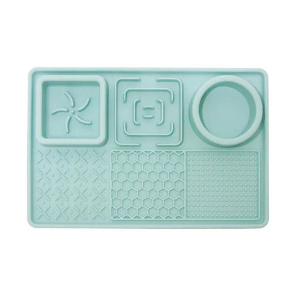Slow Feeder Dog Bowl and Licking Mat for Healthy Eating and Stress Relief – Pet Feeder with Suction Cups, Durable Silicone 9