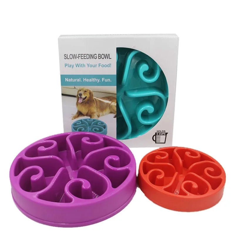Slow Feeder Dog Bowl for Better Digestion – Anti-Gobble Design, Reduces Vomiting and Choking Risks, Easy to Clean 1