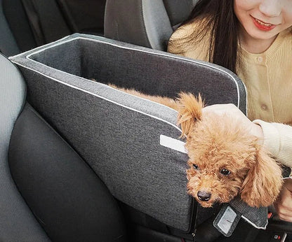 Small Dog Carrier for Car Console - Cozy and Secure Pet Carrier for Yorkies, Chihuahuas, and Pomeranians 2