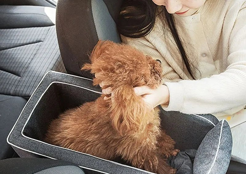 Small Dog Carrier for Car Console - Cozy and Secure Pet Carrier for Yorkies, Chihuahuas, and Pomeranians 3