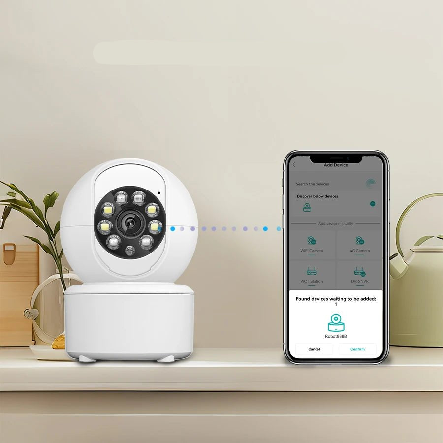Smart 1080P WiFi Pet Camera with Two-Way Audio, Night Vision, Automatic Tracking for Dogs and Cats 4